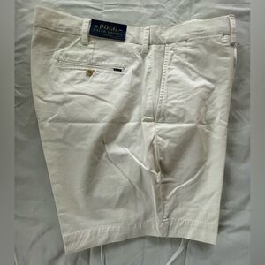 Ralph Lauren Cream Classic Fit Shorts